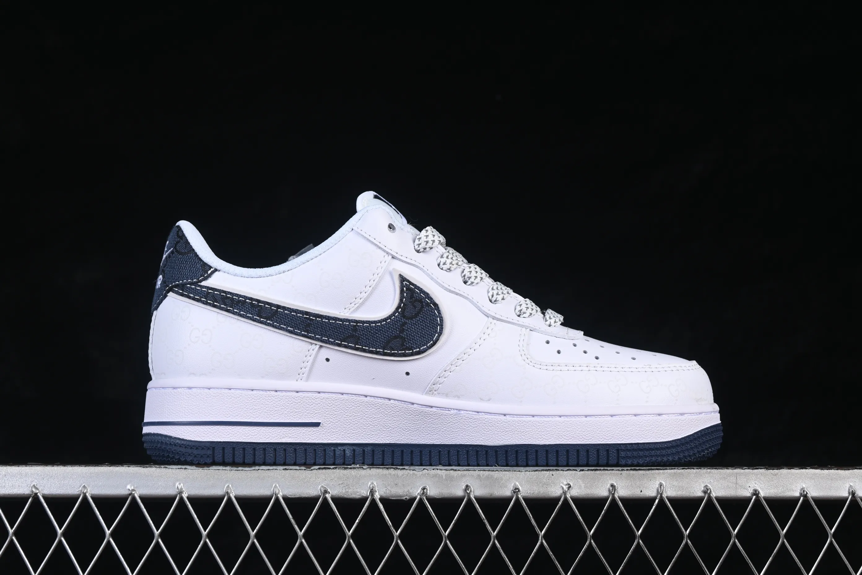 All categories Nk Air Force 1 Air Force series Nk Air Force 1 Low Air Force low-top Nike Air Force 1'07 Low Gucci joint denim blue print Air Force 1 low-top casual sneakers XX3168-196